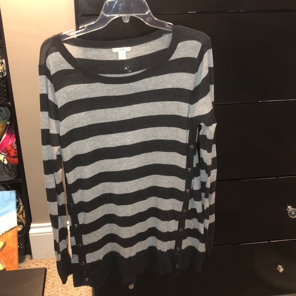 Caslon Tops - Striped sweater shirt